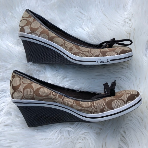 Coach Shoes - Coach wedge shoe size 11 B